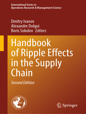 cover image of Handbook of Ripple Effects in the Supply Chain